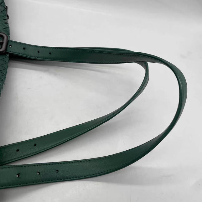 Bottega Veneta Cesta Shopper Tote Nappa Intrecciato Leather Dark Green Medium 40cm