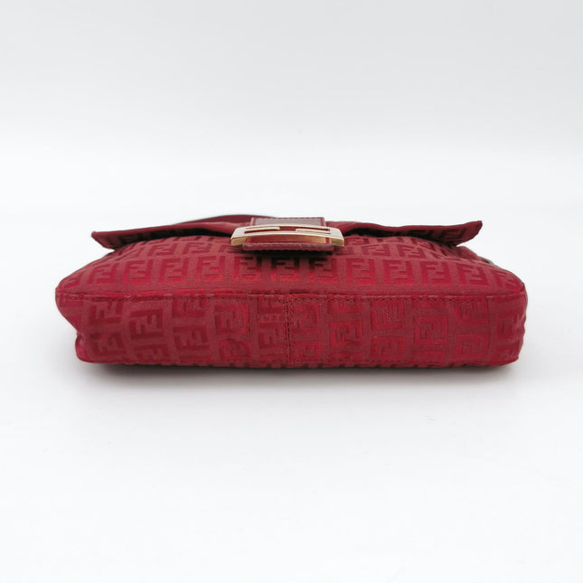 Sold Fendi Baguette Red Zucchino Print Monogram