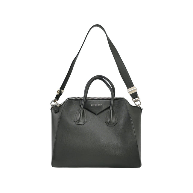 Givenchy Antigona Medium Black Calfskin Leather Top Handle bag with Strap