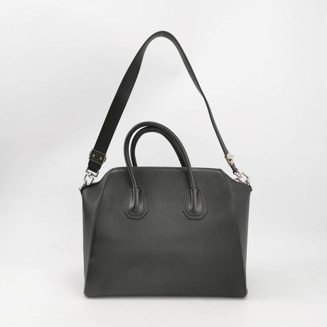 Sold Givenchy Antigona Medium Black Calfskin Leather Top Handle bag with Strap