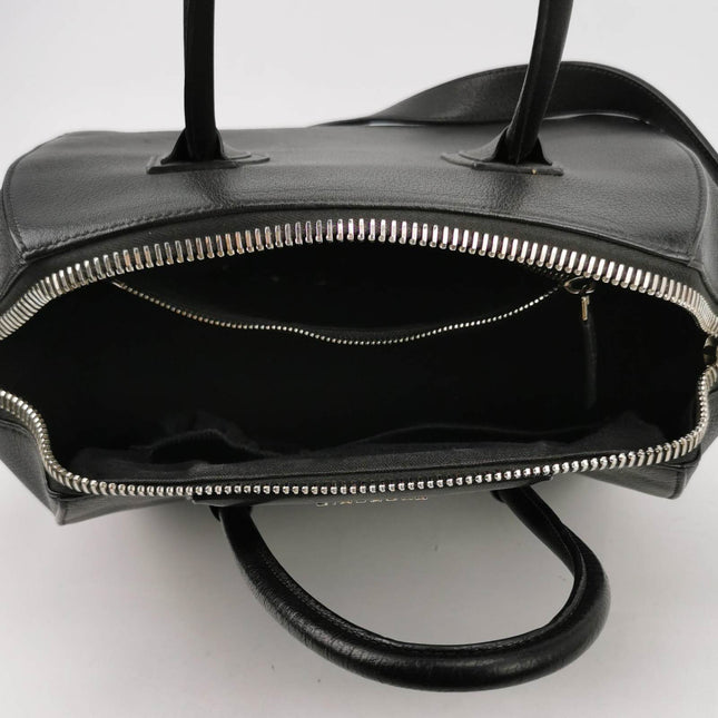 Sold Givenchy Antigona Medium Black Calfskin Leather Top Handle bag with Strap