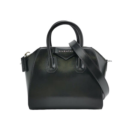 Sold Givenchy Antigona Mini Black Shiny Leather Top Handle bag with Strap
