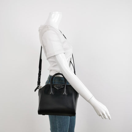Sold Givenchy Antigona Mini Black Shiny Leather Top Handle bag with Strap