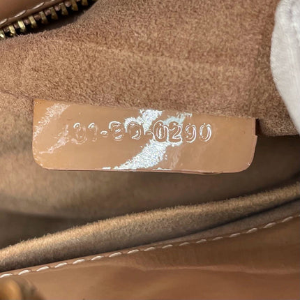 Lady Dior Small Nude Beige Patent Leather with Strap