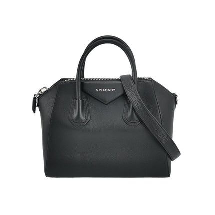 Givenchy Antigona Small Black Calfskin Leather Top Handle bag with Strap