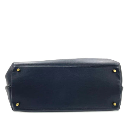 Bottega Veneta Andiamo Large Black Smooth Leather Handbag