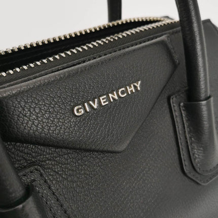Sold Givenchy Antigona Small Black Calfskin Leather Top Handle bag with Strap
