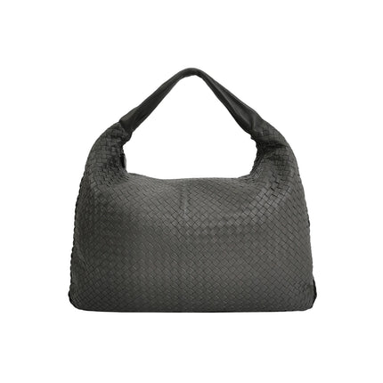 Bottega Veneta Veneta Hobo Dark Grey Leather Bag Maxi 55cm