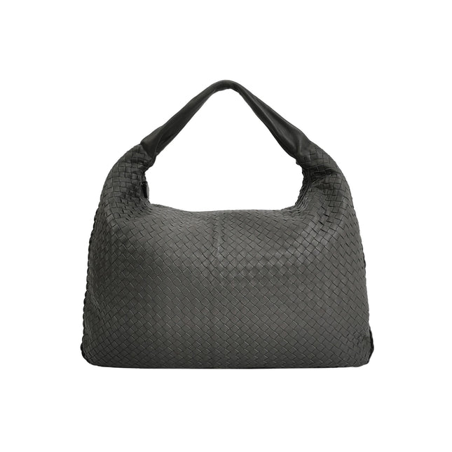 Bottega Veneta Veneta Hobo Dark Grey Leather Bag Maxi 55cm