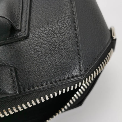 Sold Givenchy Antigona Small Black Calfskin Leather Top Handle bag with Strap