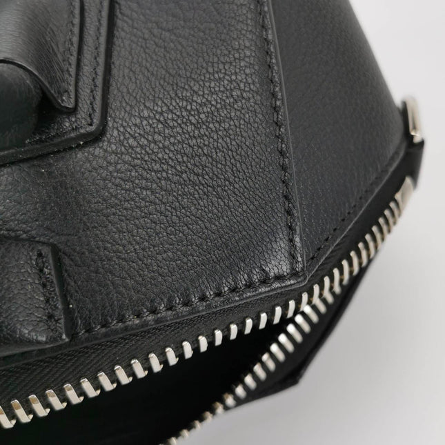 Sold Givenchy Antigona Small Black Calfskin Leather Top Handle bag with Strap
