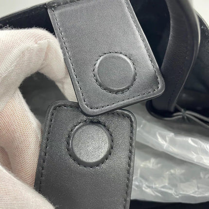 Bottega Veneta Andiamo Large Black Smooth Leather Handbag