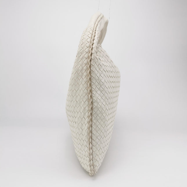 Bottega Veneta Veneta Hobo Dark White Leather Bag Maxi 55cm