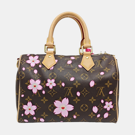 Louis Vuitton x Takashi Murakami Speedy 25 Cherry Blossoms on Monogram Crossbody Bag