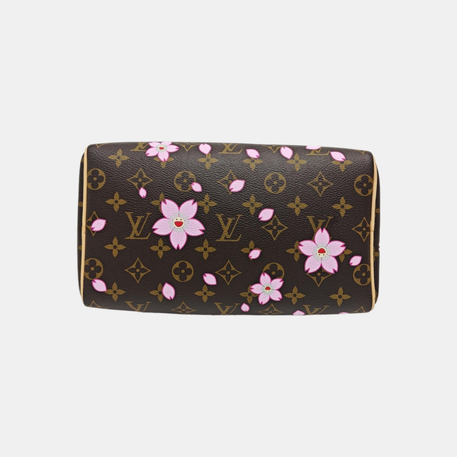 Louis Vuitton x Takashi Murakami Speedy 25 Cherry Blossoms on Monogram Crossbody Bag