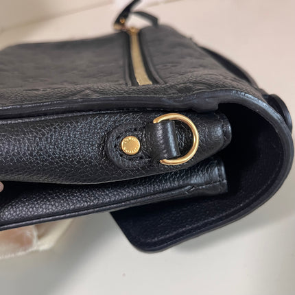 Sold Louis Vuitton Pochette Métis Monogram Empreinte Leather Black