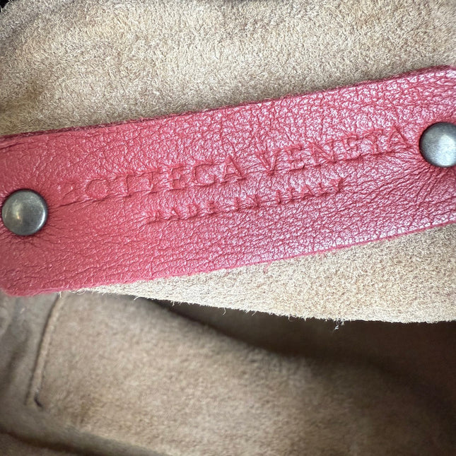 Bottega Veneta Garda Tote Burgundy Intrecciato Leather Medium 25cm