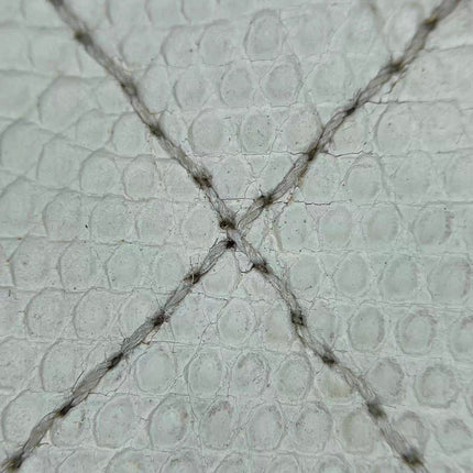 Chanel Mini Square Flap Bag Vintage White Lizard-skin Leather 24k Gold Plated Hardware, 2000-2002
