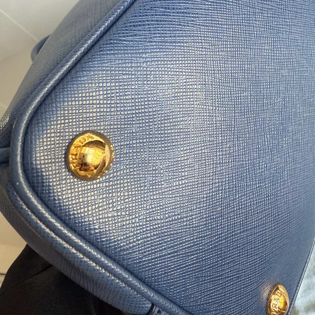 Prada Galleria Saffiano Leather Large Navy with Strap