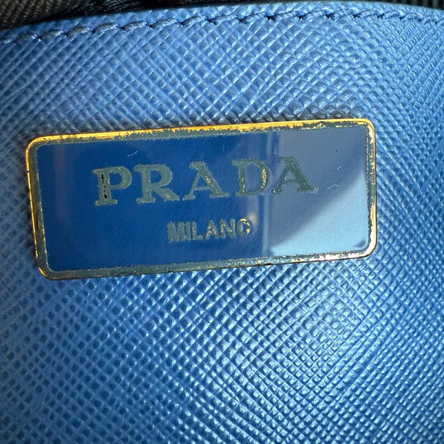 Prada Galleria Saffiano Leather Large Navy with Strap
