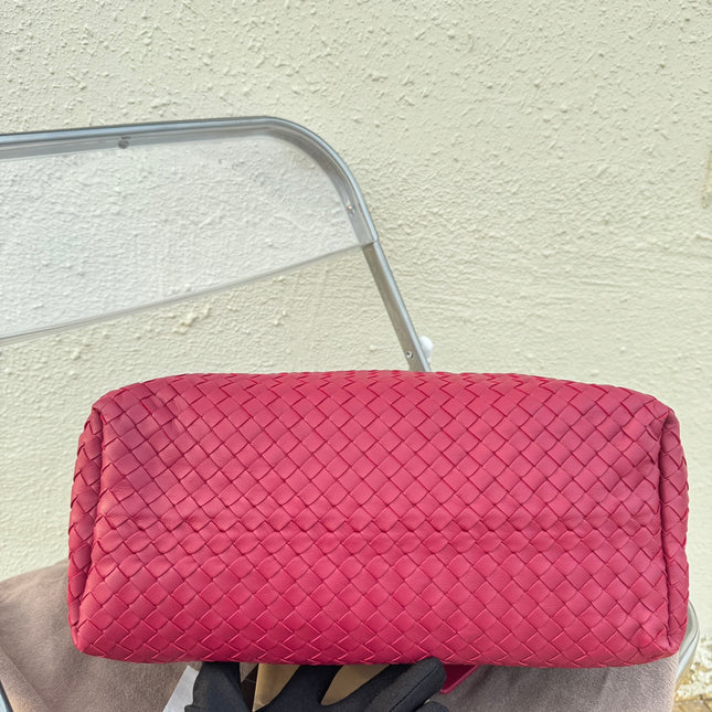 Bottega Veneta Garda Hot Pink Intrecciato Nappa Leather Large 33cm