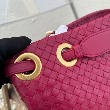 Bottega Veneta Garda Hot Pink Intrecciato Nappa Leather Large 33cm
