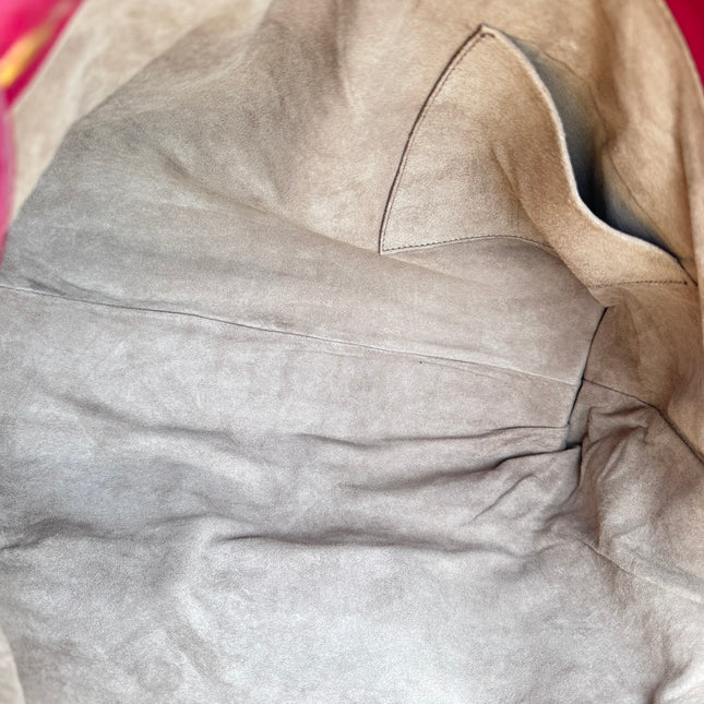 Bottega Veneta Garda Hot Pink Intrecciato Nappa Leather Large 33cm