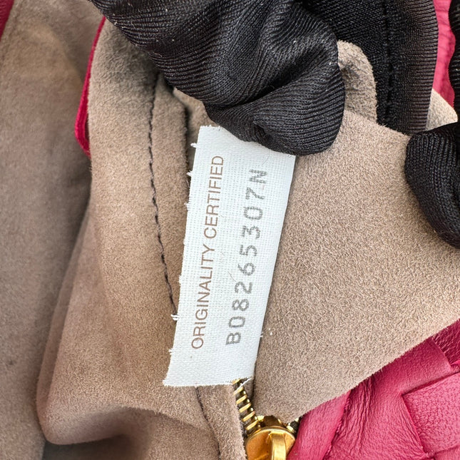 Bottega Veneta Garda Hot Pink Intrecciato Nappa Leather Large 33cm