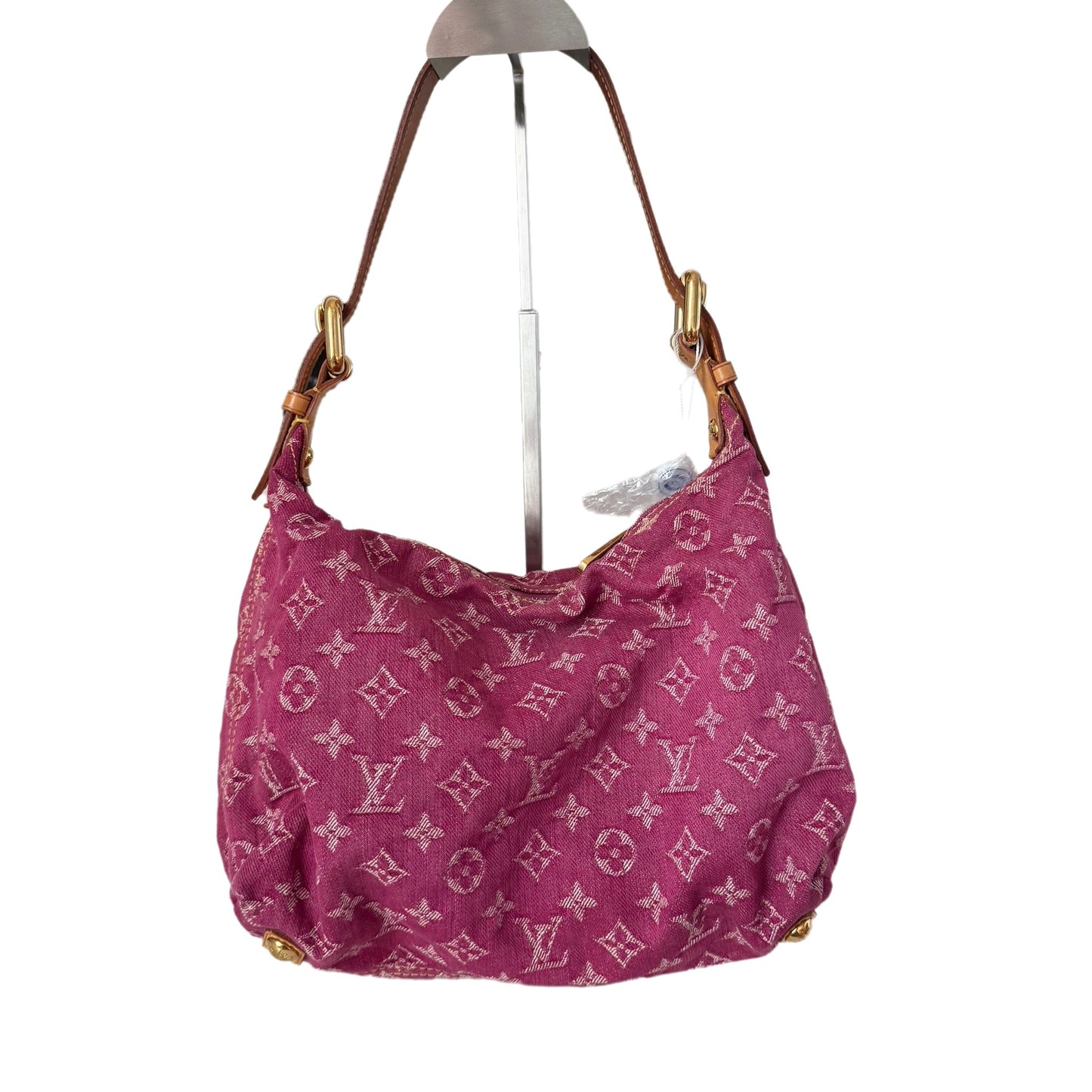 Louis Vuitton Monogram Pink Denim Baggy PM Shoulder Bag