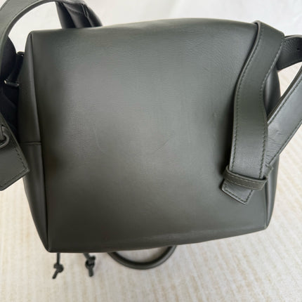 Bottega Veneta Backpack Dark Green Intrecciato Leather