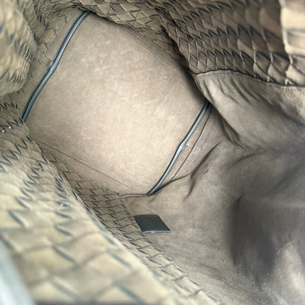 Bottega Veneta Backpack Dark Green Intrecciato Leather