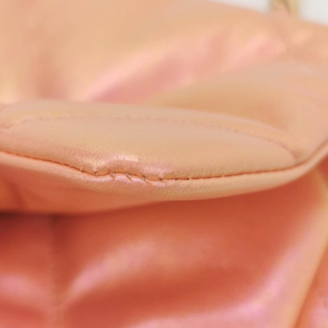 Sold Chanel 19 Bag Medium Iridescent Pink Crossbody Bag
