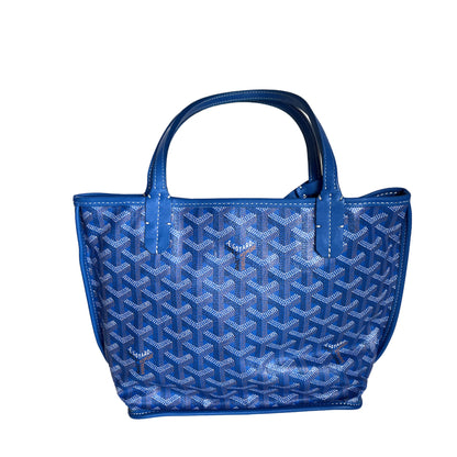 Goyard Anjou Mini Tote 2017 Blue leather