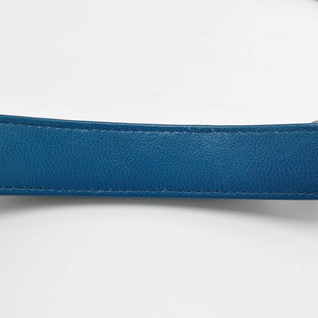 Sold Chanel 19 Bag Small Teal Blue Gold Hardware Chain Crossbody Bag