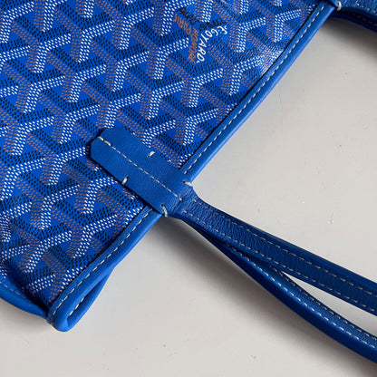 Goyard Anjou Mini Tote 2017 Blue leather