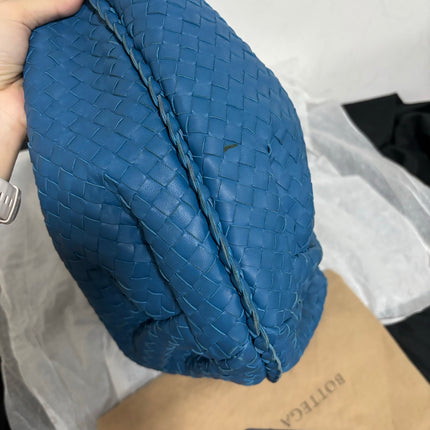 Bottega Veneta Belly Hobo Intrecciato Blue Navy Leather Maxi 50cm