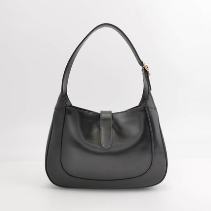 Sold Gucci Jackie 1961 Black Leather Bag with Adjustable Strap