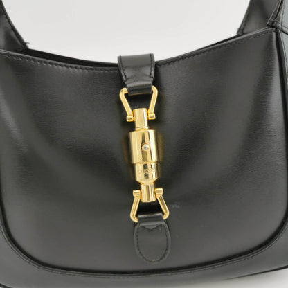 Gucci Jackie 1961 Black Leather Bag with Adjustable Strap