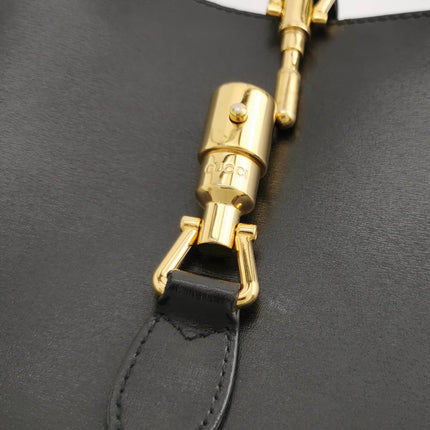 Sold Gucci Jackie 1961 Black Leather Bag with Adjustable Strap