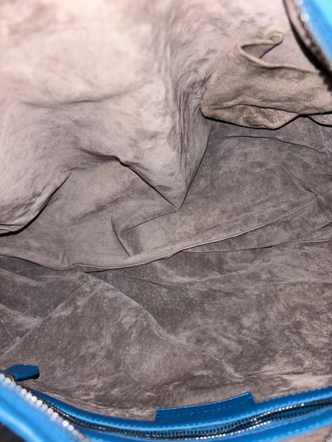 Bottega Veneta Belly Hobo Intrecciato Blue Navy Leather Maxi 50cm