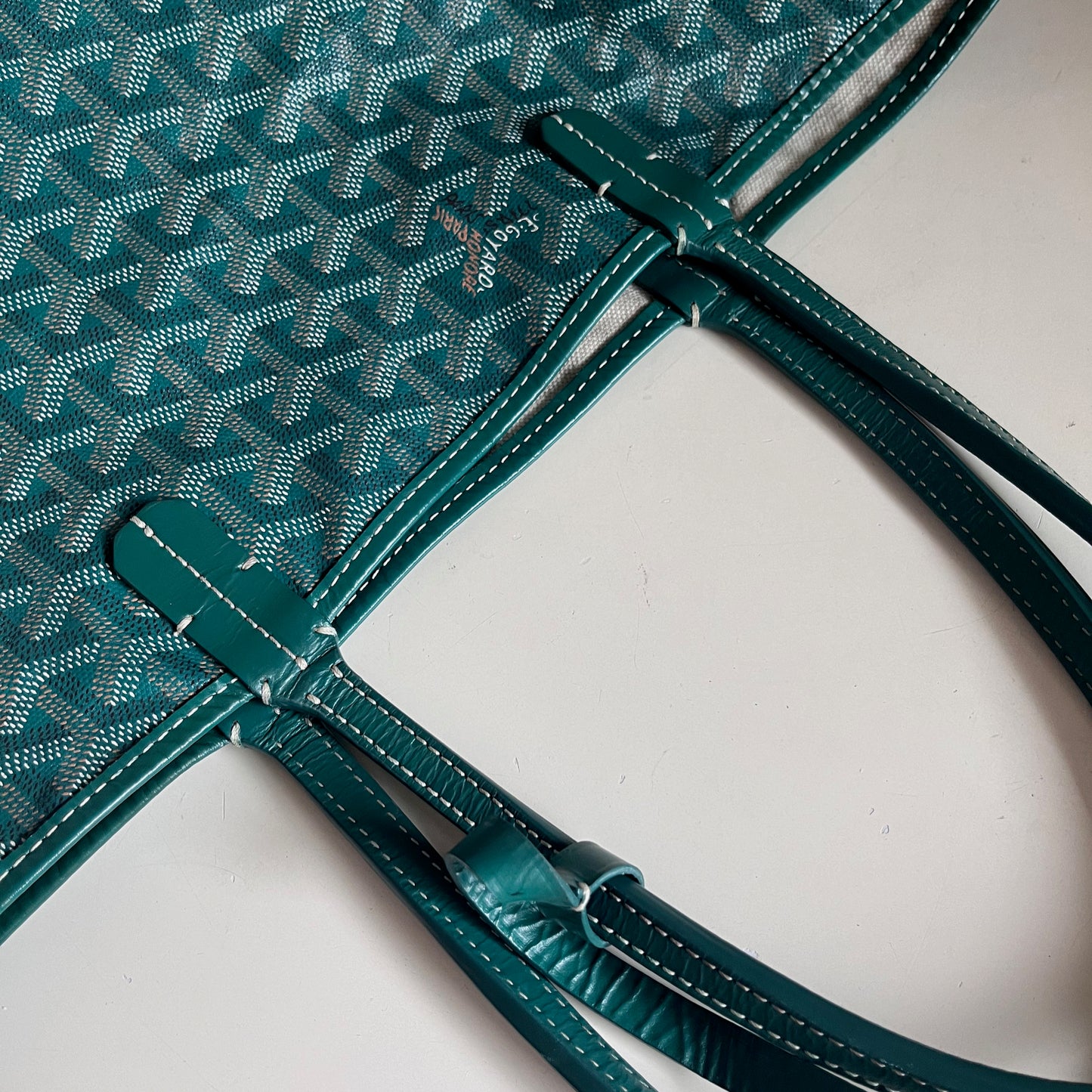 Sold Goyard Saint Louis Tote 2013 PM Medium Green