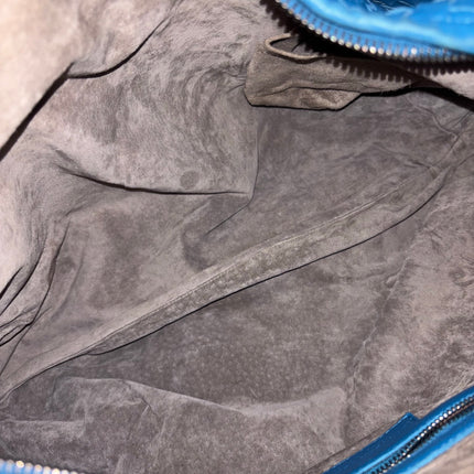 Bottega Veneta Belly Hobo Intrecciato Blue Navy Leather Maxi 50cm