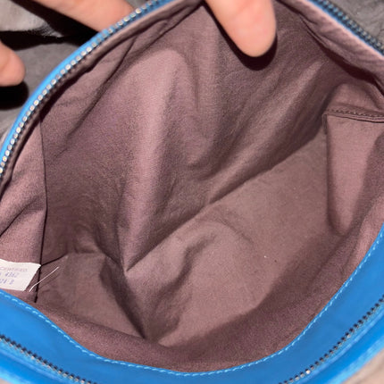 Bottega Veneta Belly Hobo Intrecciato Blue Navy Leather Maxi 50cm