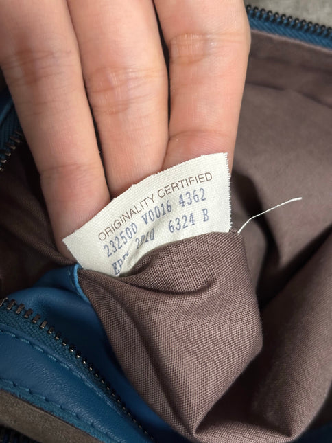 Bottega Veneta Belly Hobo Intrecciato Blue Navy Leather Maxi 50cm