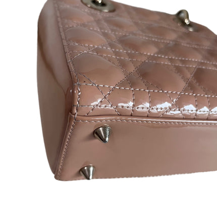 Lady Dior Small Nude Beige Patent Leather with Strap