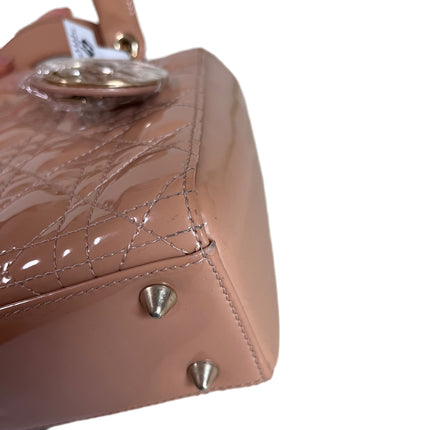 Lady Dior Small Nude Beige Patent Leather with Strap