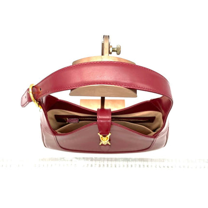 Sold Gucci Jackie 1961 Ancora Red Leather Bag Small with Adjustable Strap