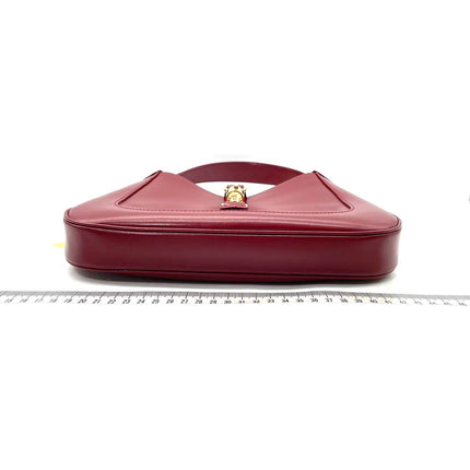 Sold Gucci Jackie 1961 Ancora Red Leather Bag Small with Adjustable Strap