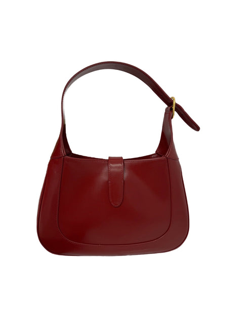 Sold Gucci Jackie 1961 Ancora Red Leather Bag Small with Adjustable Strap
