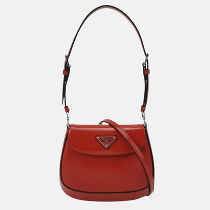 Sold Prada Cleo Flap Red Leather Mini Shoulder bag